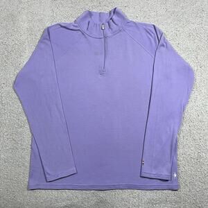 Smartwool Merino 1/4 Zip Pullover Womens 1x Base Layer Classic Thermal Outdoor